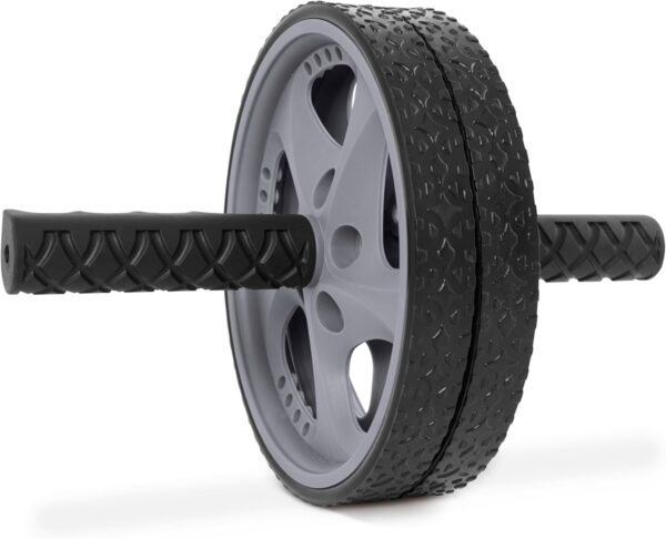 Barbell Abdominal Wheel, Black/Gray